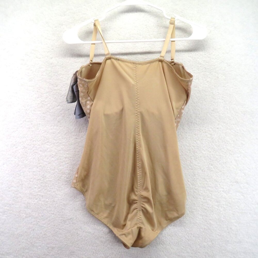 Heavenly Secrets‎ Shapewear Bodysuit Womens 2X Polka Dot Molded Cup Lingerie - Picture 9 of 12